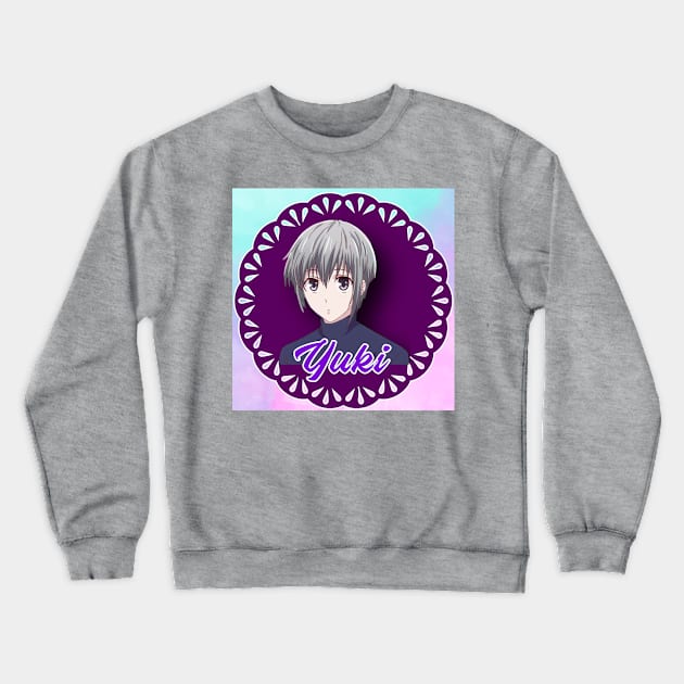 chico pelo gris 1 Crewneck Sweatshirt by Sakura Girl Boutique